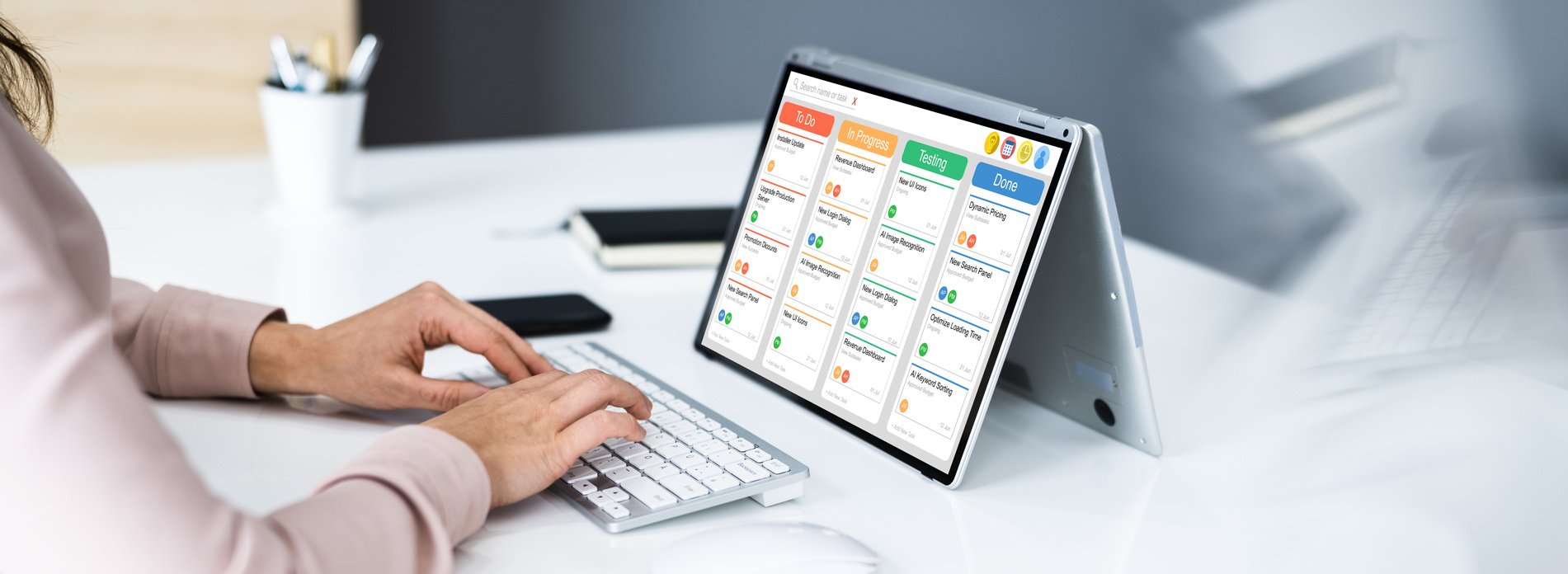 Kanban Project Schedule Management Software App